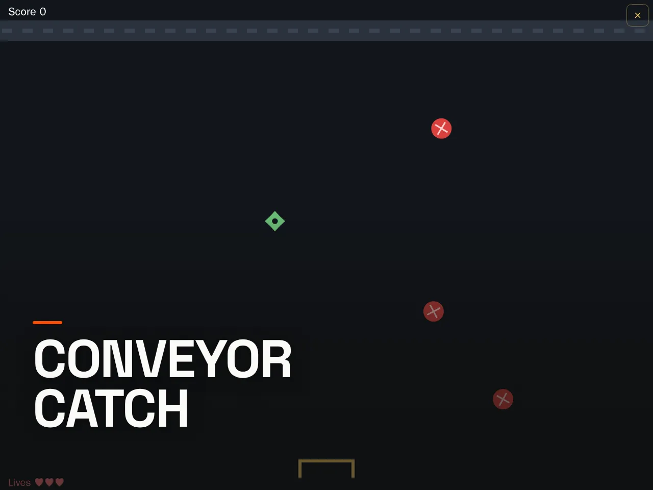 Screenshot of Conveyor Catch
